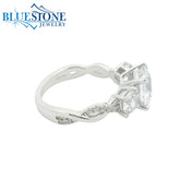 14kt White Gold Diamond Engagement Ring- SAMPLE- Special Order Only